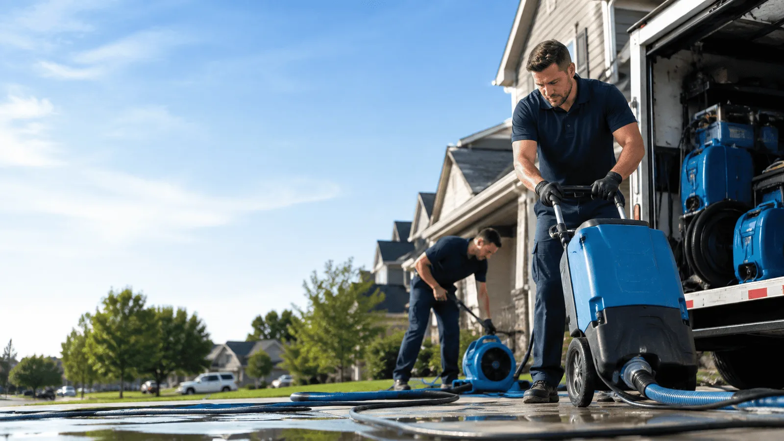 Dehumidification being performed in Columbiaville, MI